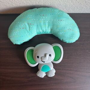 Infantino Elephant Pal Pillow and Support Nursing Baby Pillow Aqua‎ Teal